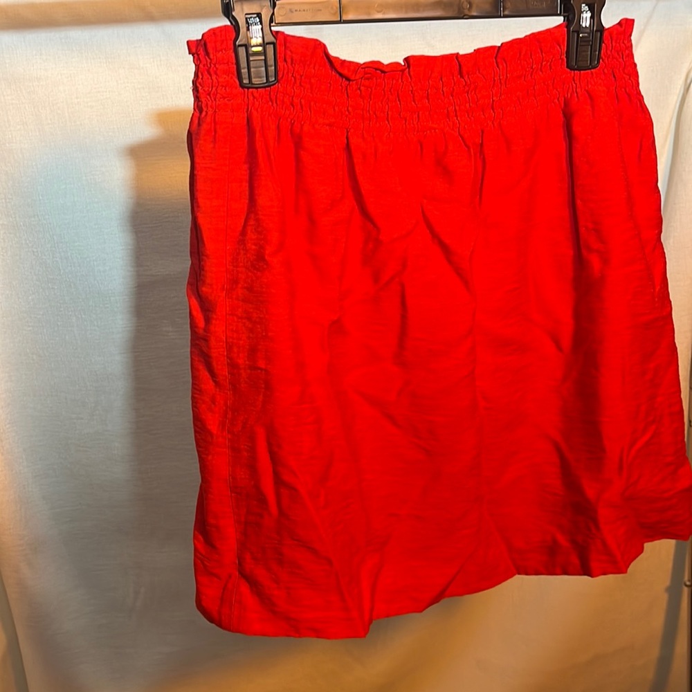 High waisted classic red skirt from j crew